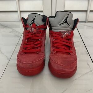 Jordan 5 Retro Red Suede (GS) 440888-602 Size 6Y